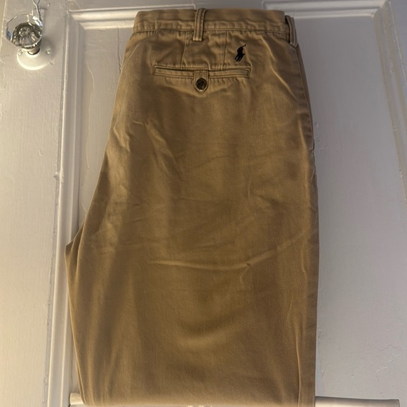 Polo Ralph Lauren men’s chino’s tan size 38/32-Lightly Worn - Picture 1 of 5
